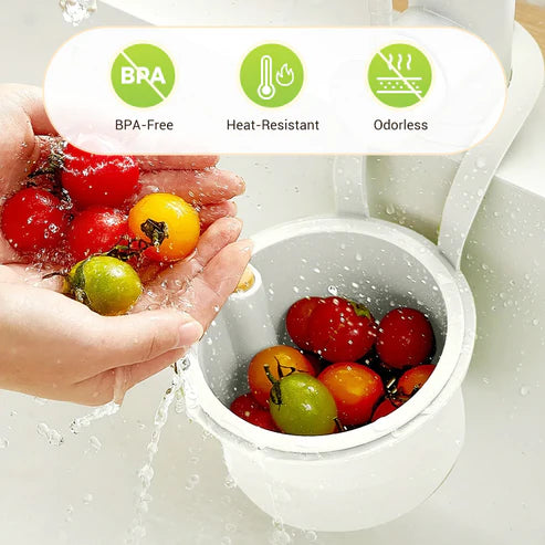 2 in 1 Kitchen Sink Drain Basket