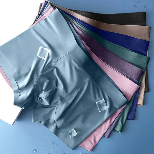Premium Men’s Ice Silk Boxers (Pack of 5)