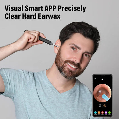 Ear Cleaner Wireless Otoscope Removal Tool With Camera 6 LED Light
