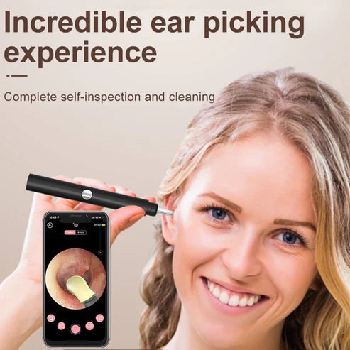 Ear Cleaner Wireless Otoscope Removal Tool With Camera 6 LED Light
