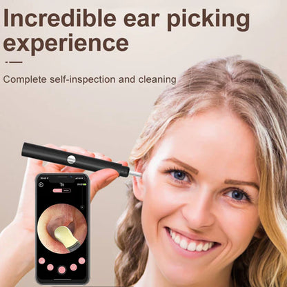Ear Cleaner Wireless Otoscope Removal Tool With Camera 6 LED Light