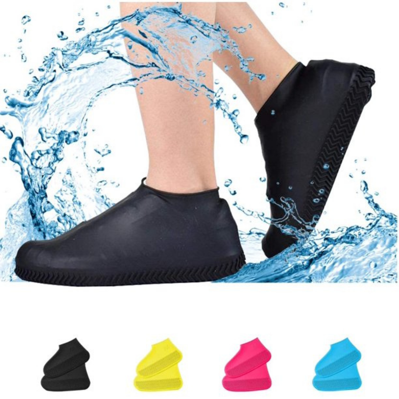Waterproof Reusable Silicone Shoe Cover